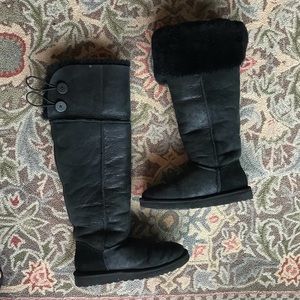 UGG boots -over the knee style folds down with fur