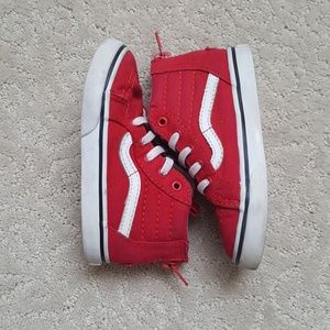 Red Varsity Sk8-Hi Zip