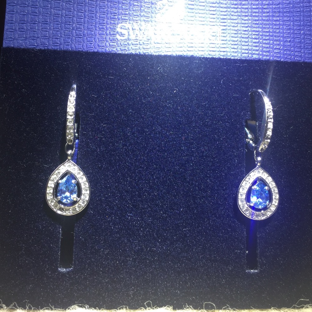 SWAROVSKI Attract Light Pear Pierced Earrings