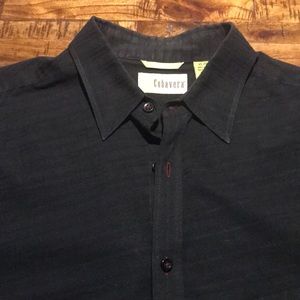 CUBAVERA XL Black LS Dress Shirt