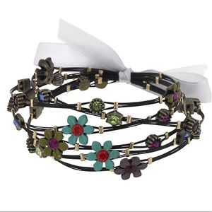 Whisper Bracelets,  6 Steel wire &Crystal Bangles