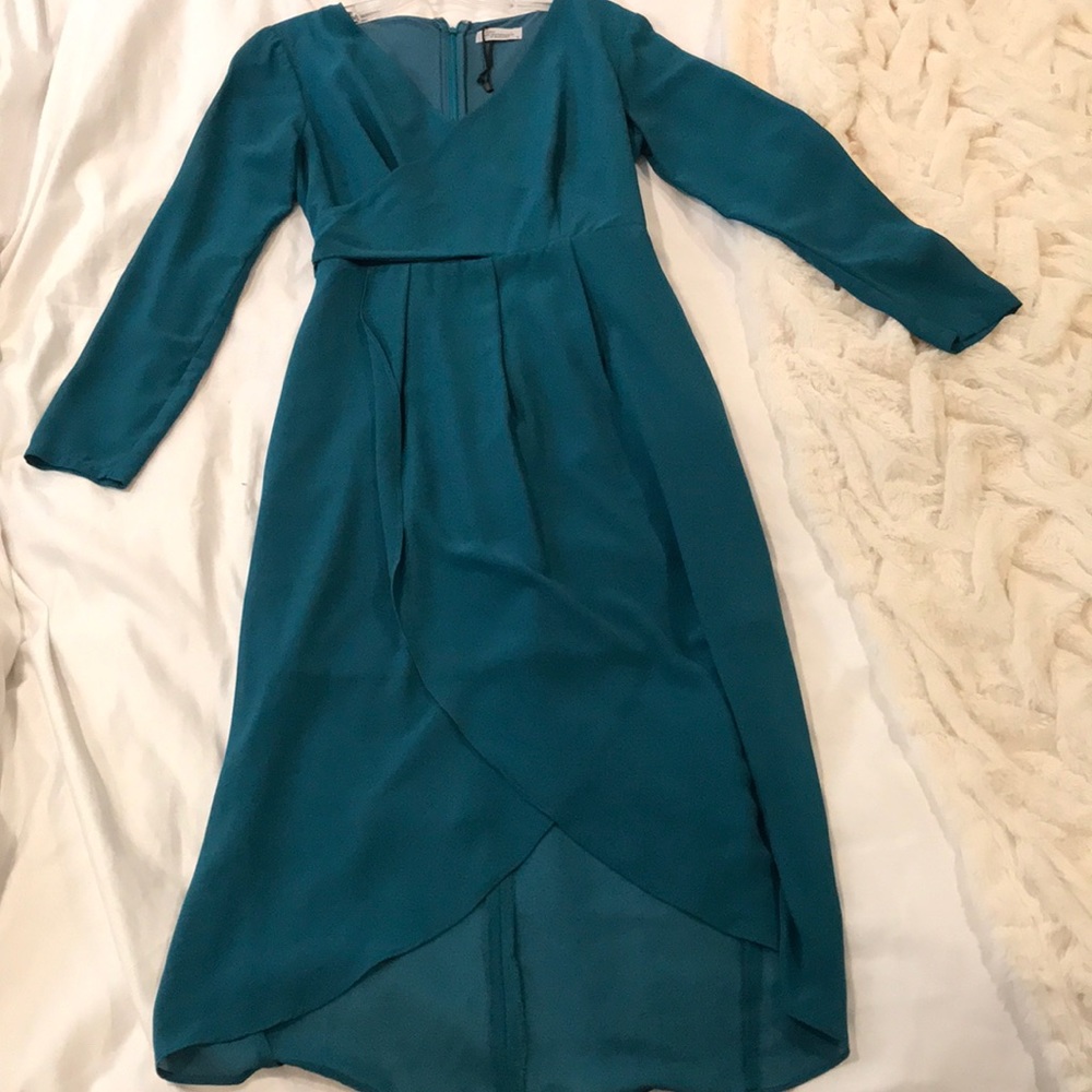 Green chiffon like material