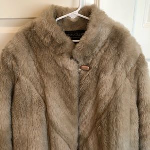 Vintage 70’s Saint Laurent Faux Fur Swing Coat
