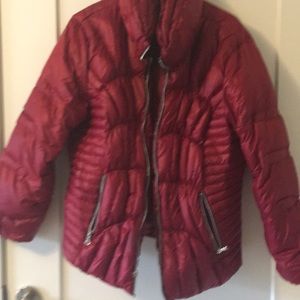 Black Rivet Medium Puffer Down Jacket Fitted