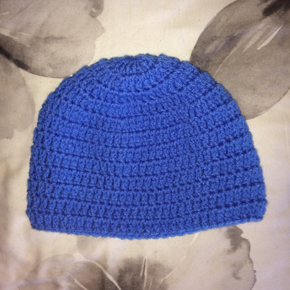 Blue Knit Beanie