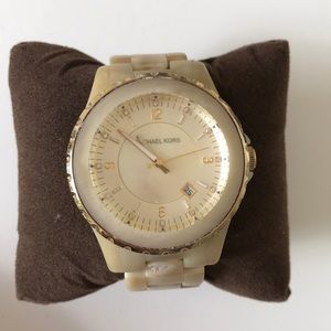 Michael Kors Gold Horn Watch