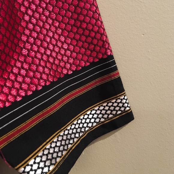 Pink woven cotton silk kurta. - Picture 2 of 4