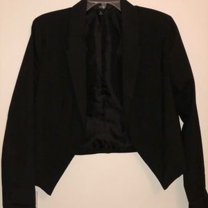 Mossimo black jacket blazer, cropped