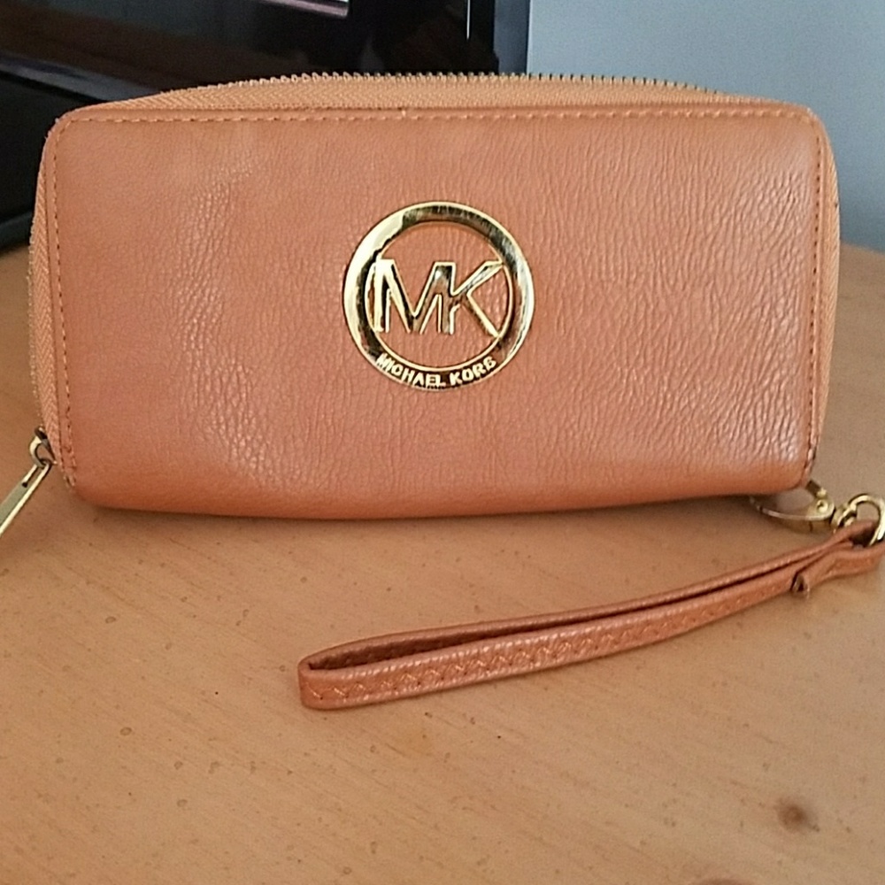 Wallet with wrist band
