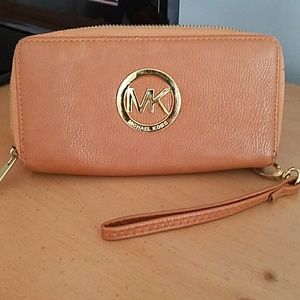 Wallet with wrist band