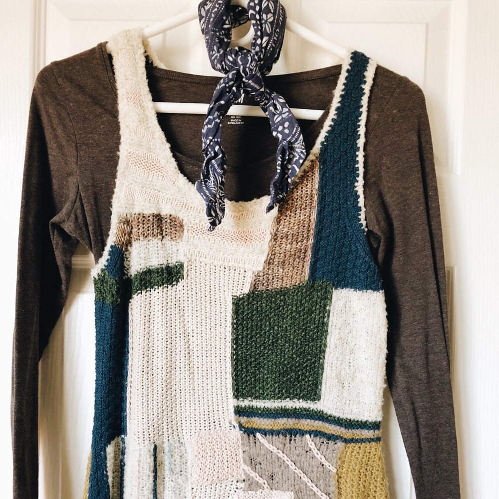 Anthropologie Sleeping On Snow Knit Dress