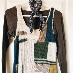 Anthropologie Sleeping On Snow Knit Dress