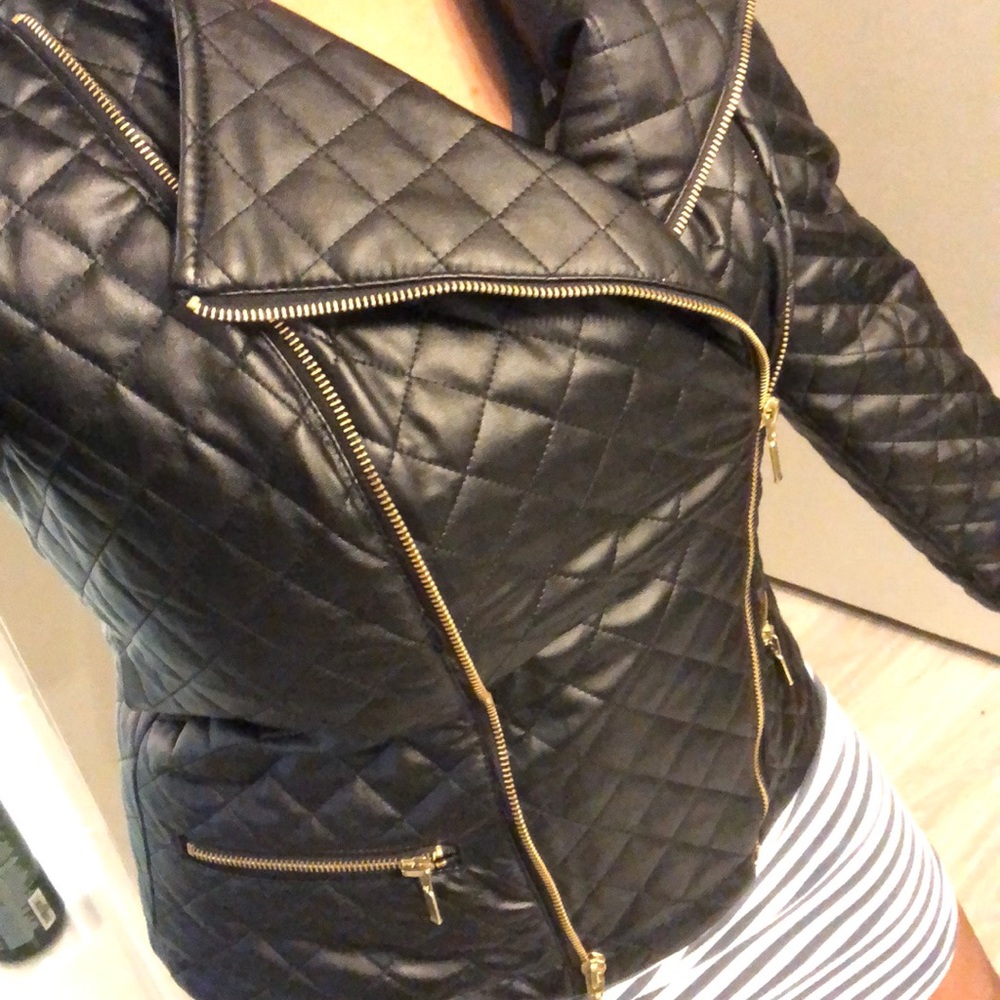 Kate & Mallory Faux Leather Coat