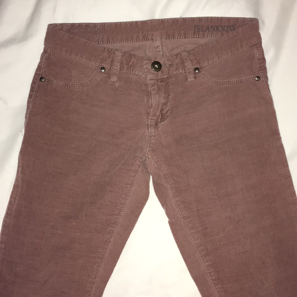 🌸BLANK 🌸Denim Blush Corduroy Leggings - Picture 5 of 8