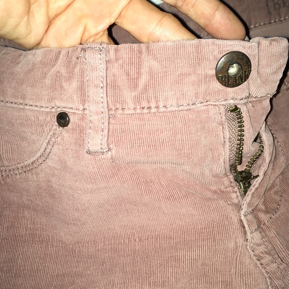🌸BLANK 🌸Denim Blush Corduroy Leggings - Picture 7 of 8