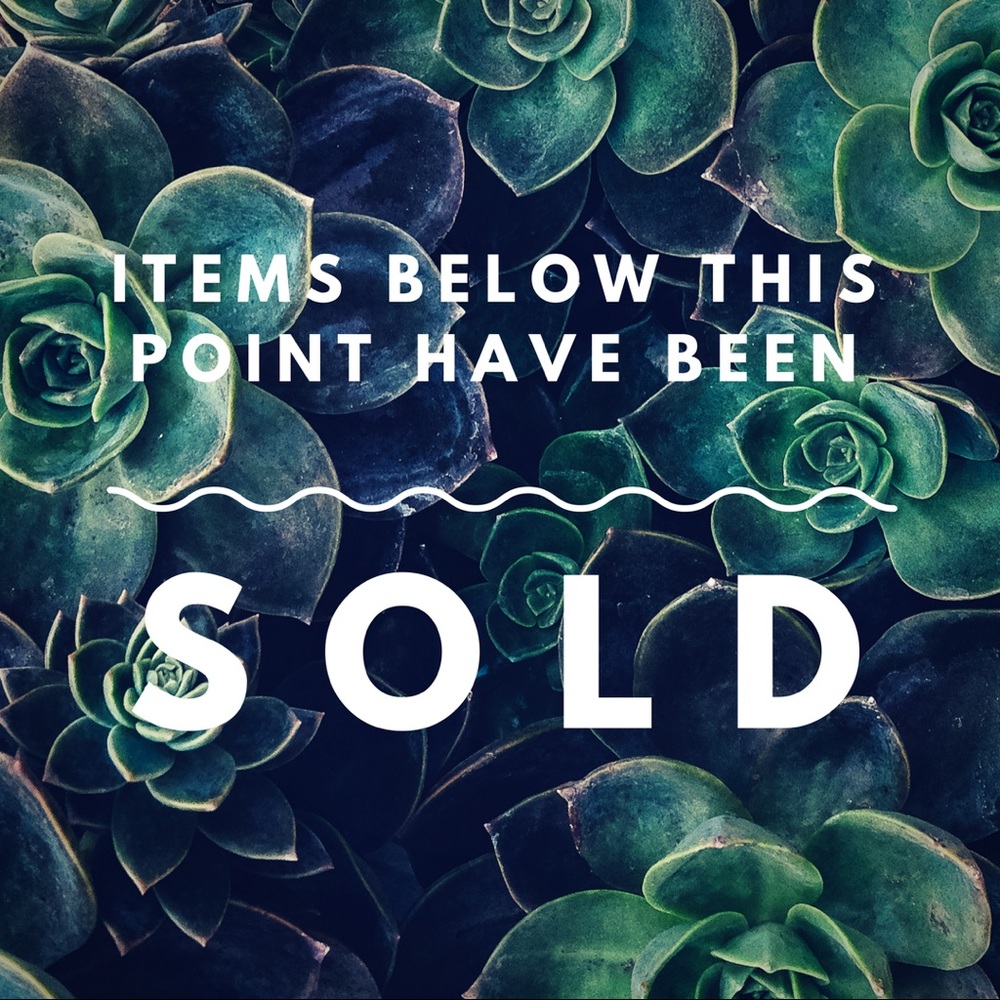 Items below have all been sold!