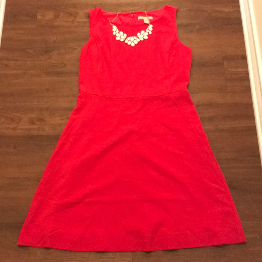 Banana Republic A-Line Dress in Watermelon