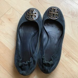 Navy Tory Burch Reva Flats