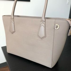 Dagne Dover 13” Classic Tote in Stone