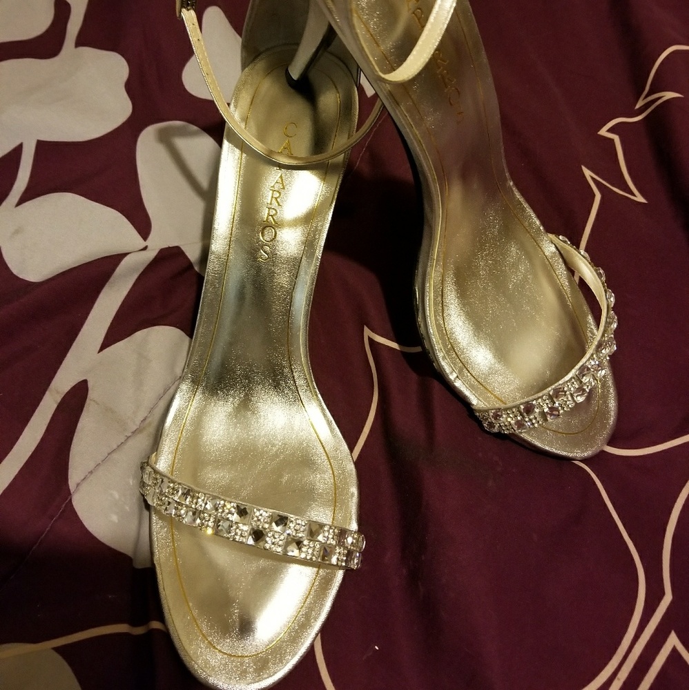 Rhinestone Strapped Wedding Shoe