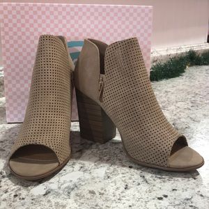 Soda brand open toe heel