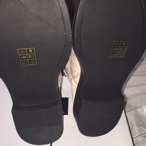 π΅π΅ DOLCE VITA π΅π΅ ROSE VELVET MOTO BOOTS NWT - Picture 10 of 15