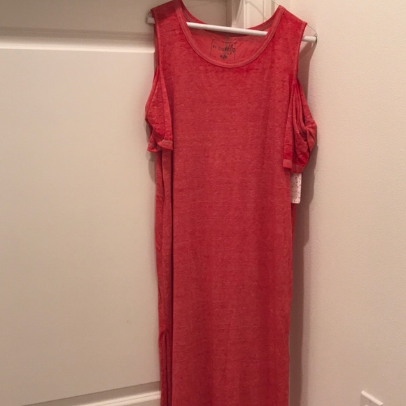 Free People triblend maxi dress & shoulder cut-out - Picture 2 of 8