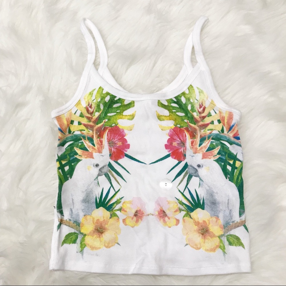 {XS, S, M,} Aeropostale Parrot Crop Top - Picture 2 of 7