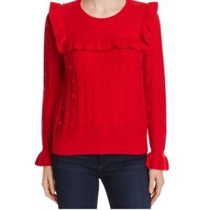Kate spade size xs "ruffle yoke sweater"