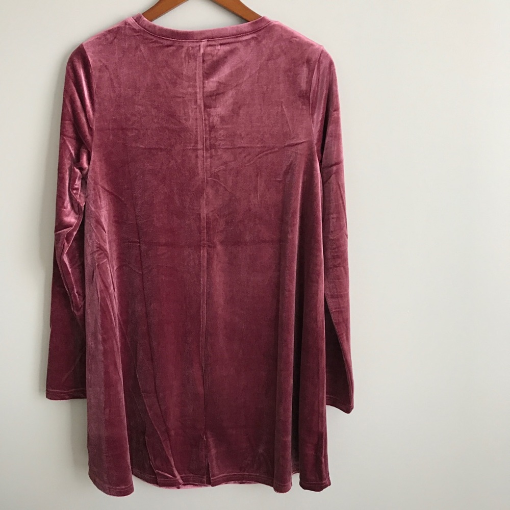 Mauve Velvet Dress - Picture 3 of 8