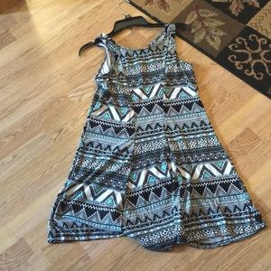 Aztec printed dress