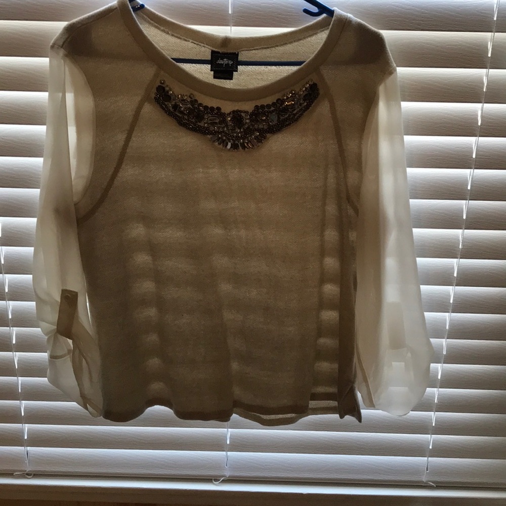 Cream sweater