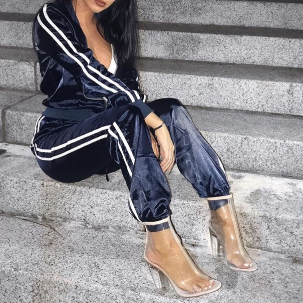 Satin Tracksuit Set 💙