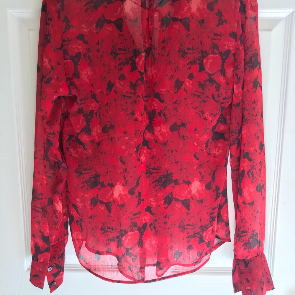 Joe Fresh Ruffle Neck Blouse Size XS - Picture 4 of 4