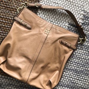Coach Beige Shoulder Bag