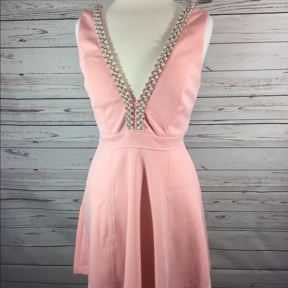 Pink with pearls dress