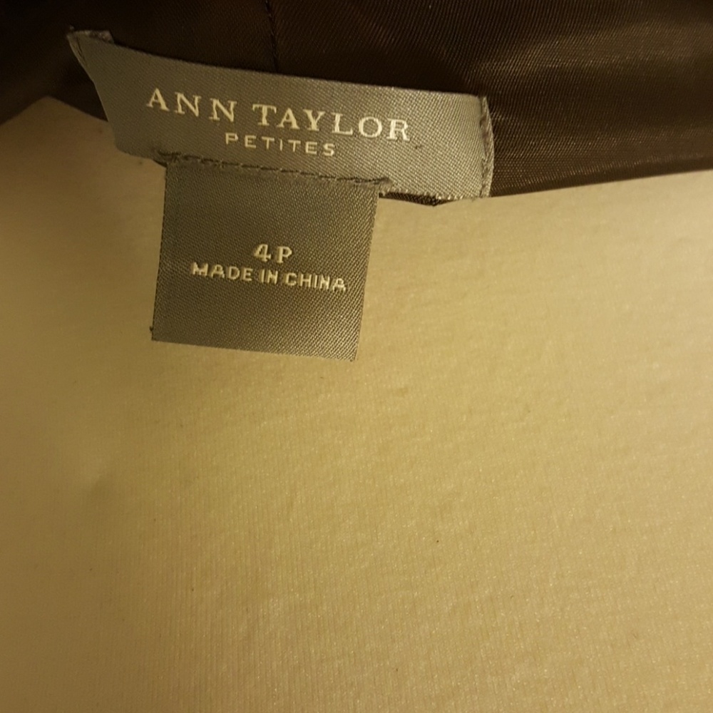 Ann Taylor Maxi silk skirt. Brown. Sz 4p - Picture 5 of 5