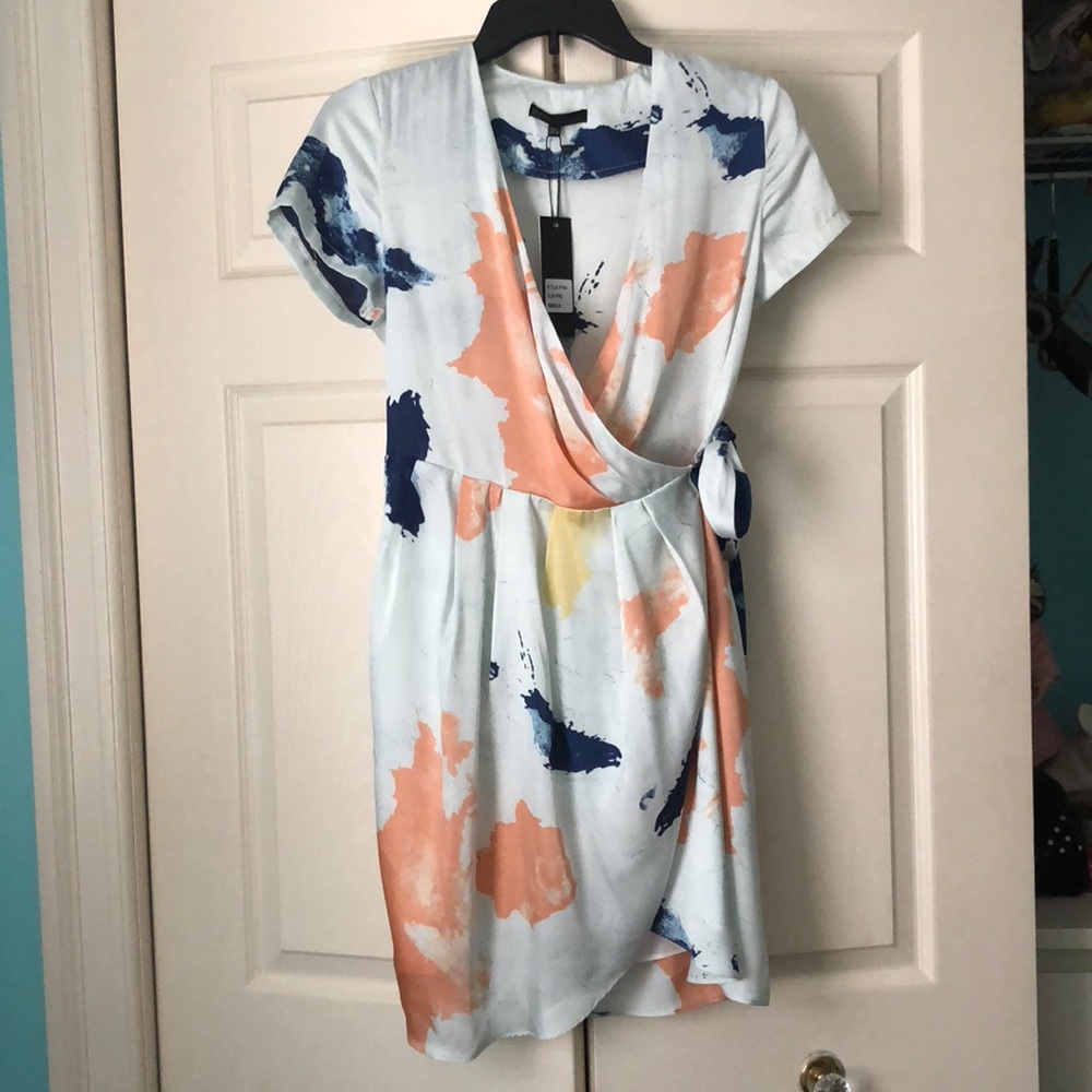 Silky Wrap Dress Never Worn!!