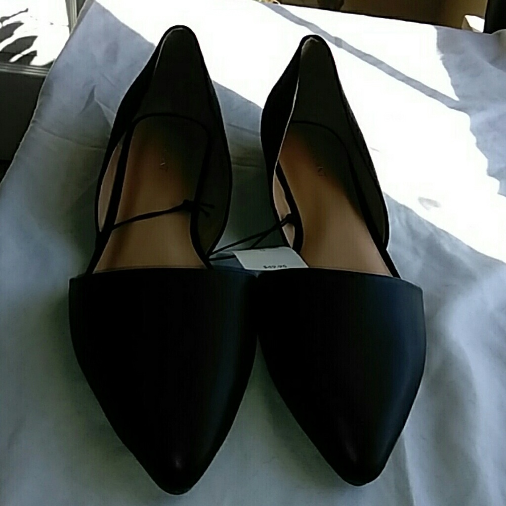 Lane Bryant Black Flats