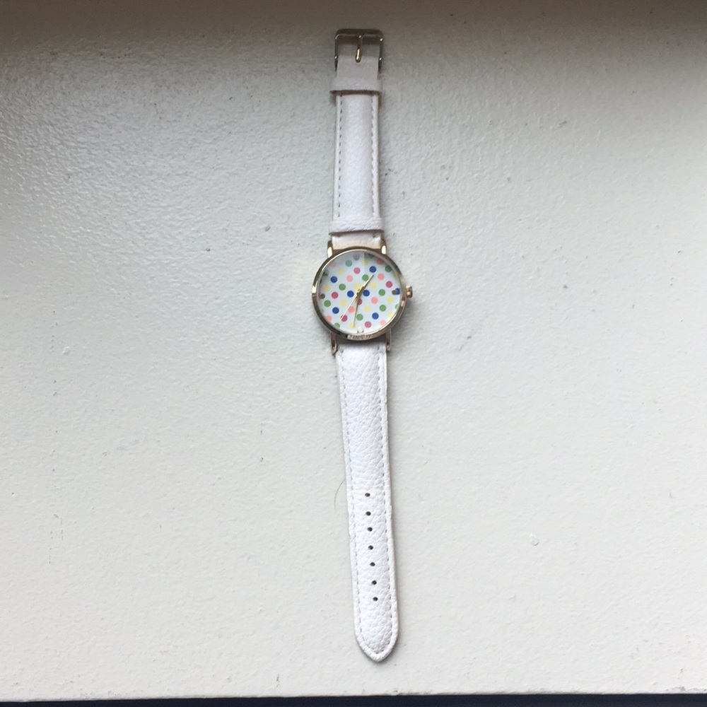 Watch from Geneva in fun polka dot pattern