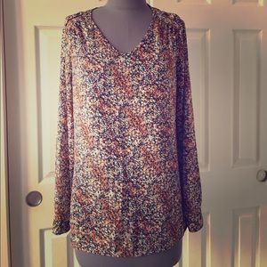Liz Claiborne Silky Printed Top, size small