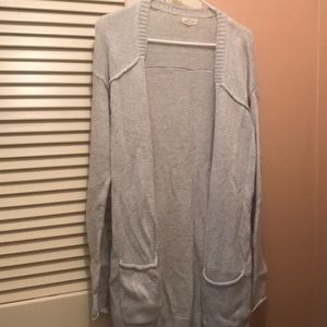 Silence + Noise Grey Open Cardigan
