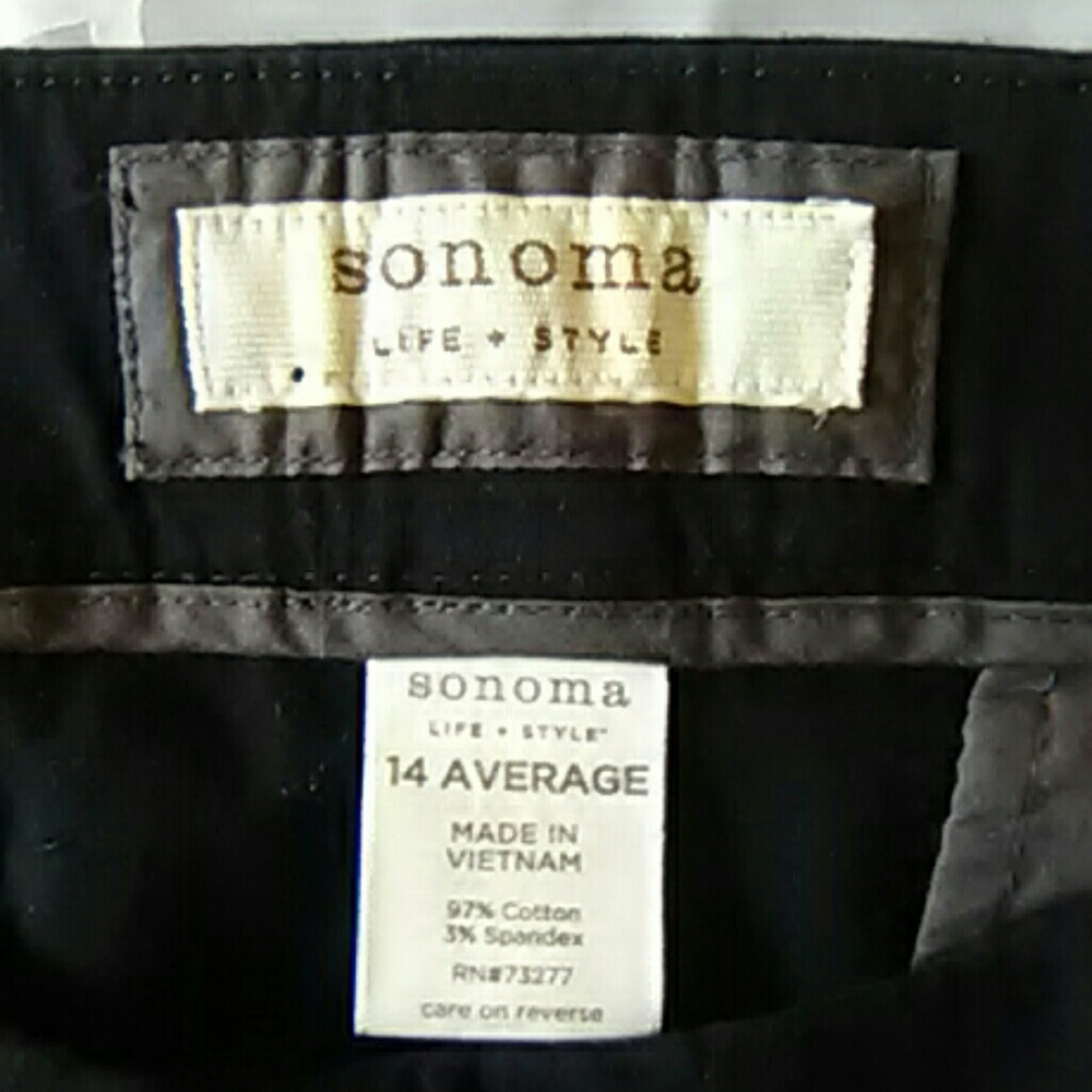 Black cotton spandex comfortable pants