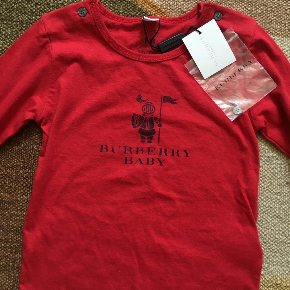 Burberry Baby long sleeve top NWT
