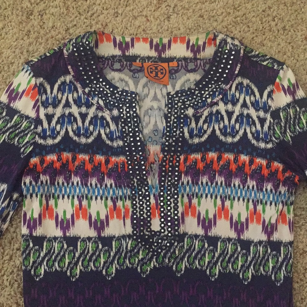 Tory Burch Multi Color Pattern Top - image 4