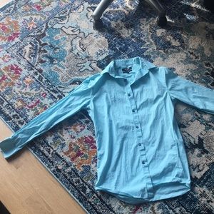 Apt. 9 Men's shirt - turquoise casual button down