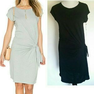 Velvet by graham and spencer black t-shirt dress