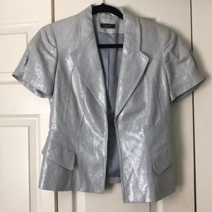 Metallic Vera Wang short sleeve jacket