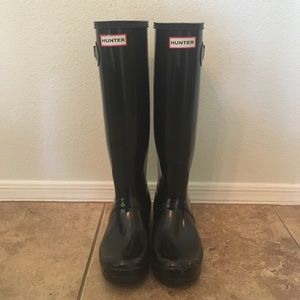 Hunter Boots Original Tall - Black gloss