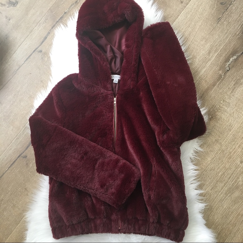 Super Soft Red Zip Up Jacket